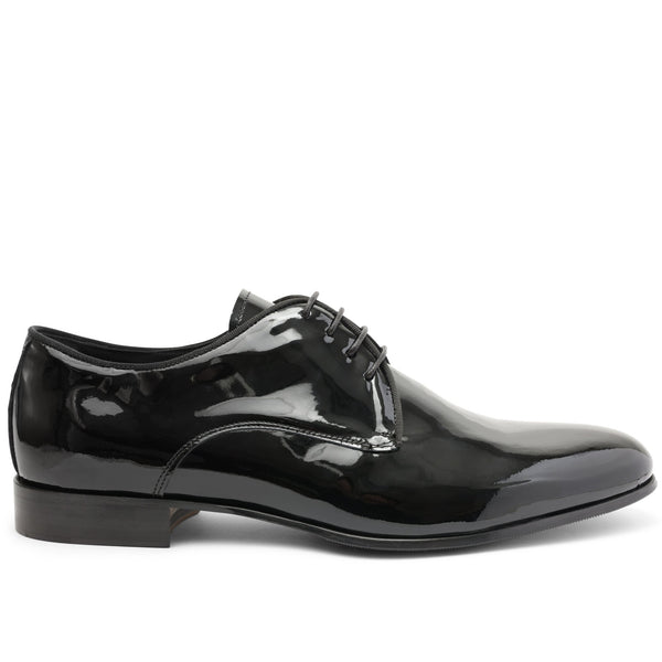 Niko Patent Leather Blucher Oxford - Black Patent