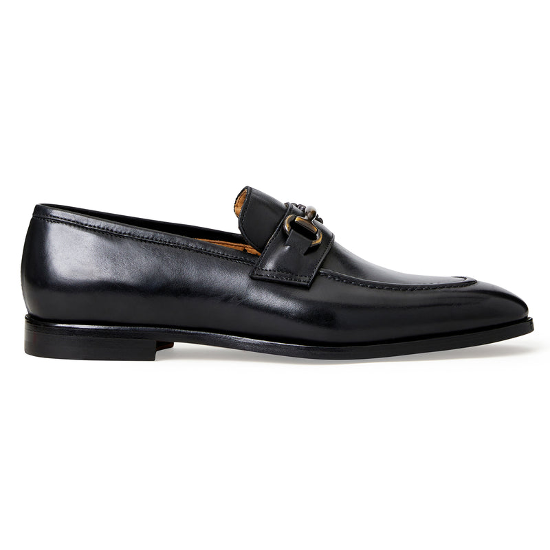 PIERO SLIP-ON DRESS LOAFER-BLACK