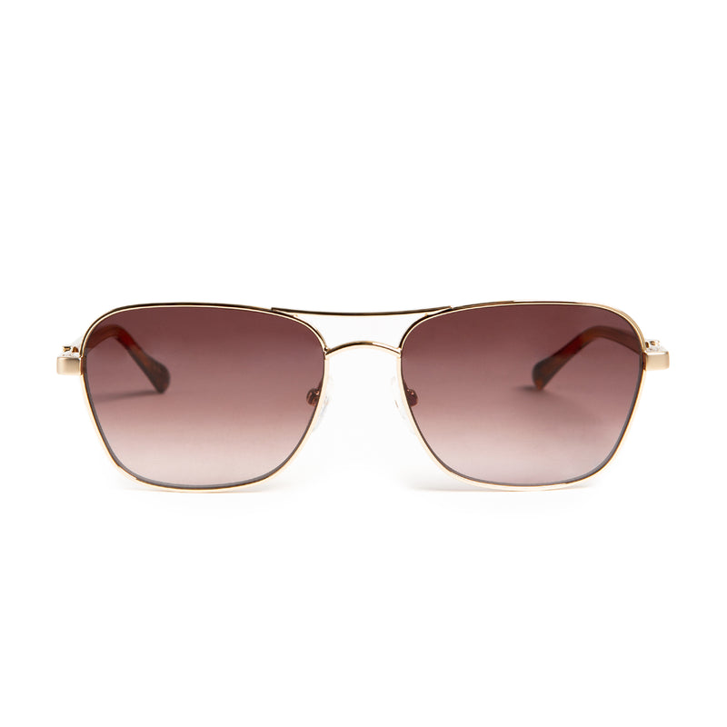 Playa Aviator Sunglasses - Gold Tortoise