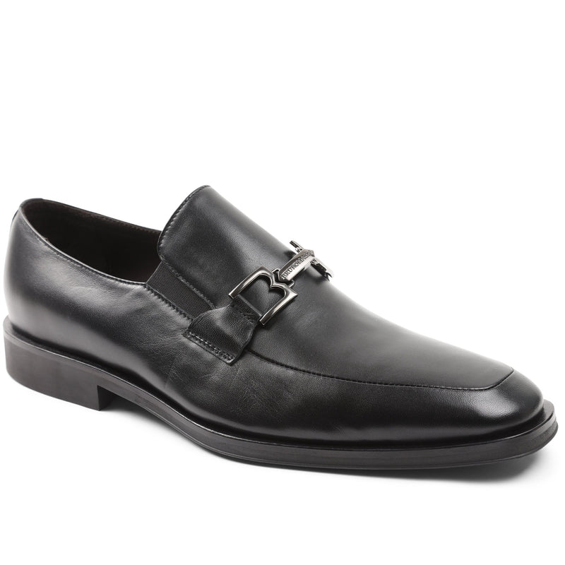 Rialto Black Leather Slip-On Loafer