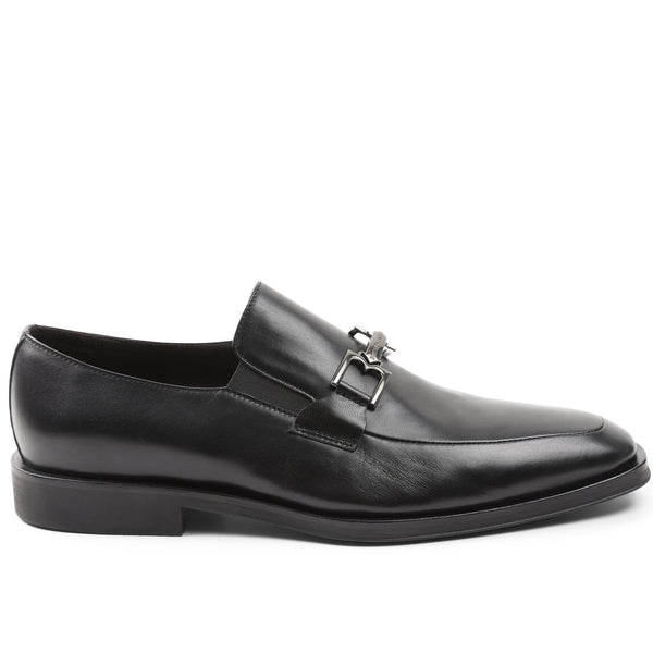 Rialto Black Leather Slip-On Loafer