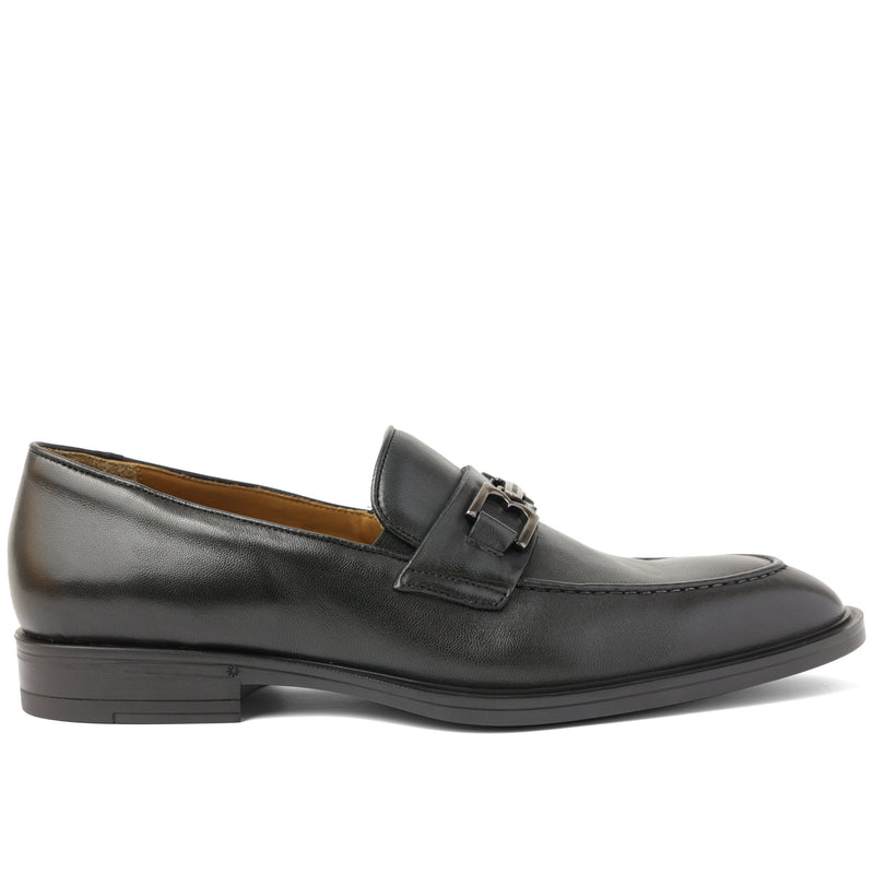 Riccardo Classic Luxe Leather Loafer - Black