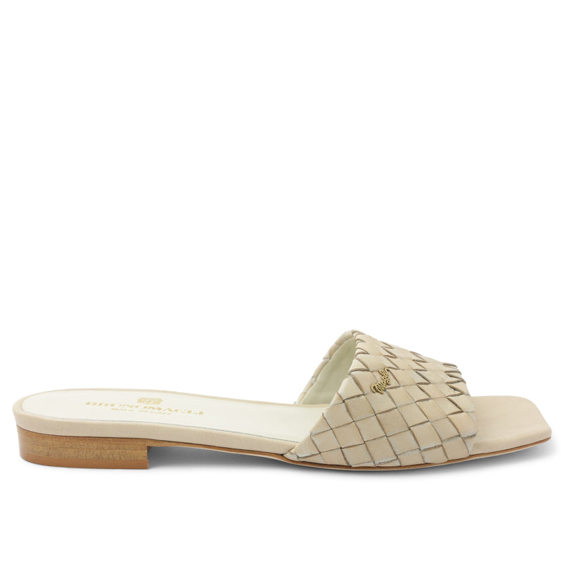 Robertha Handwoven Square-Toe Slide