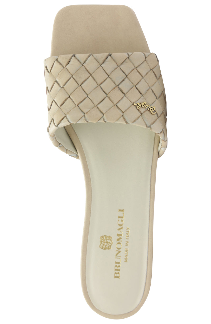 Robertha Handwoven Square-Toe Slide