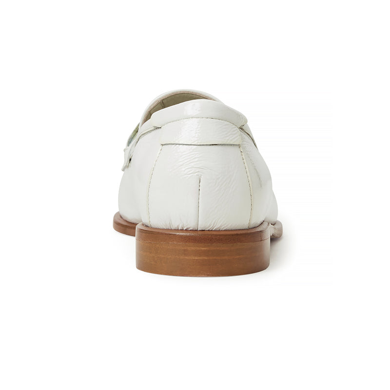 White patent sale loafers womens