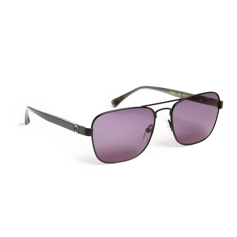 Sole Aviator Sunglasses - Black