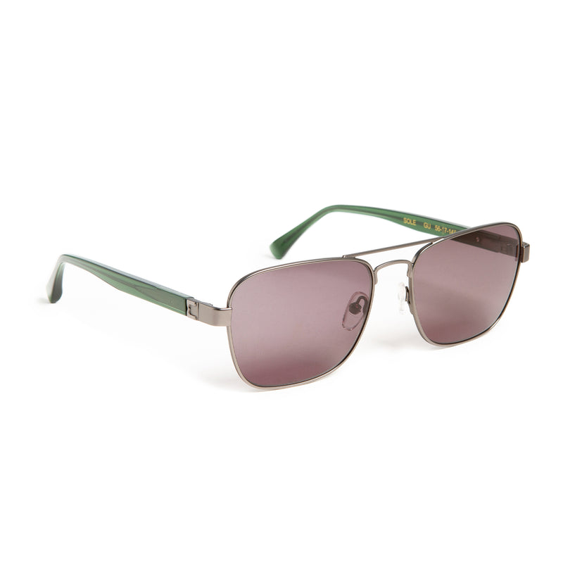 Sole Aviator Sunglasses Gunmetal – Bruno Magli - Main Image