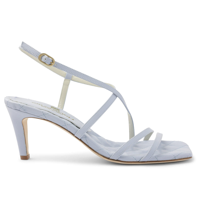 Sandra Strappy Heel - Light Blue