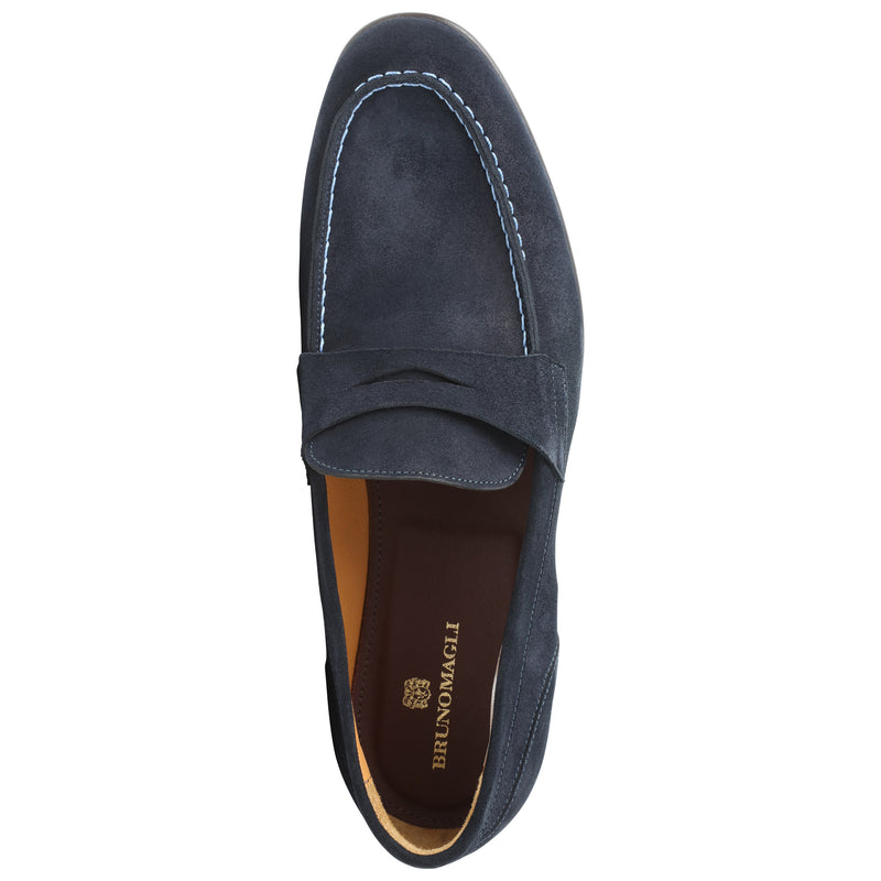 Silas Suede Loafer - Navy