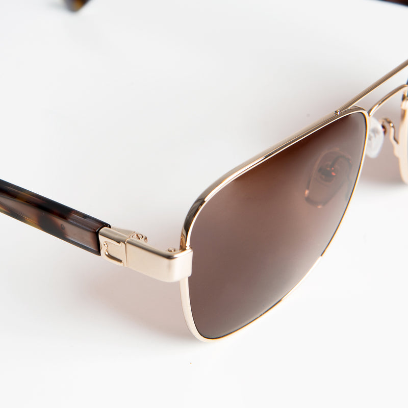 Sole Aviator Sunglasses - Gold