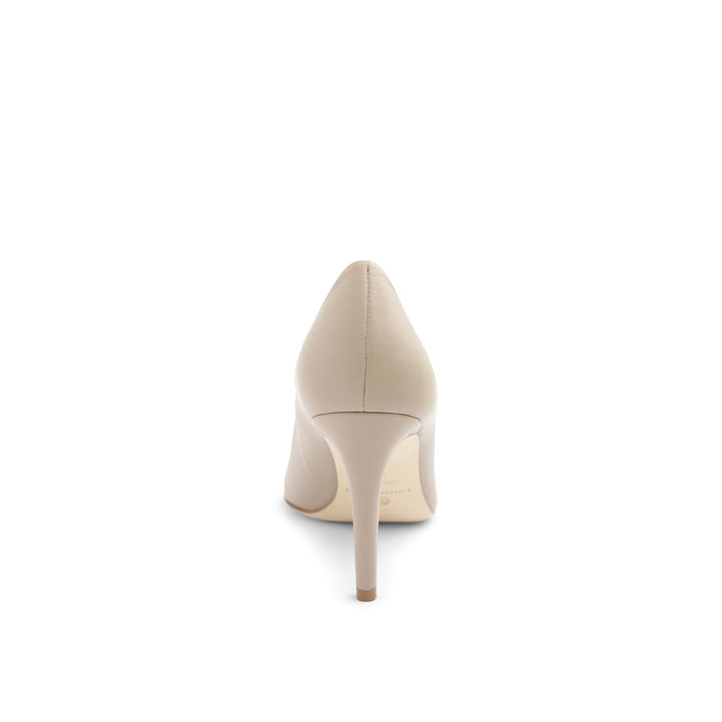 Telma Leather Pointed-Toe Pump-Natural