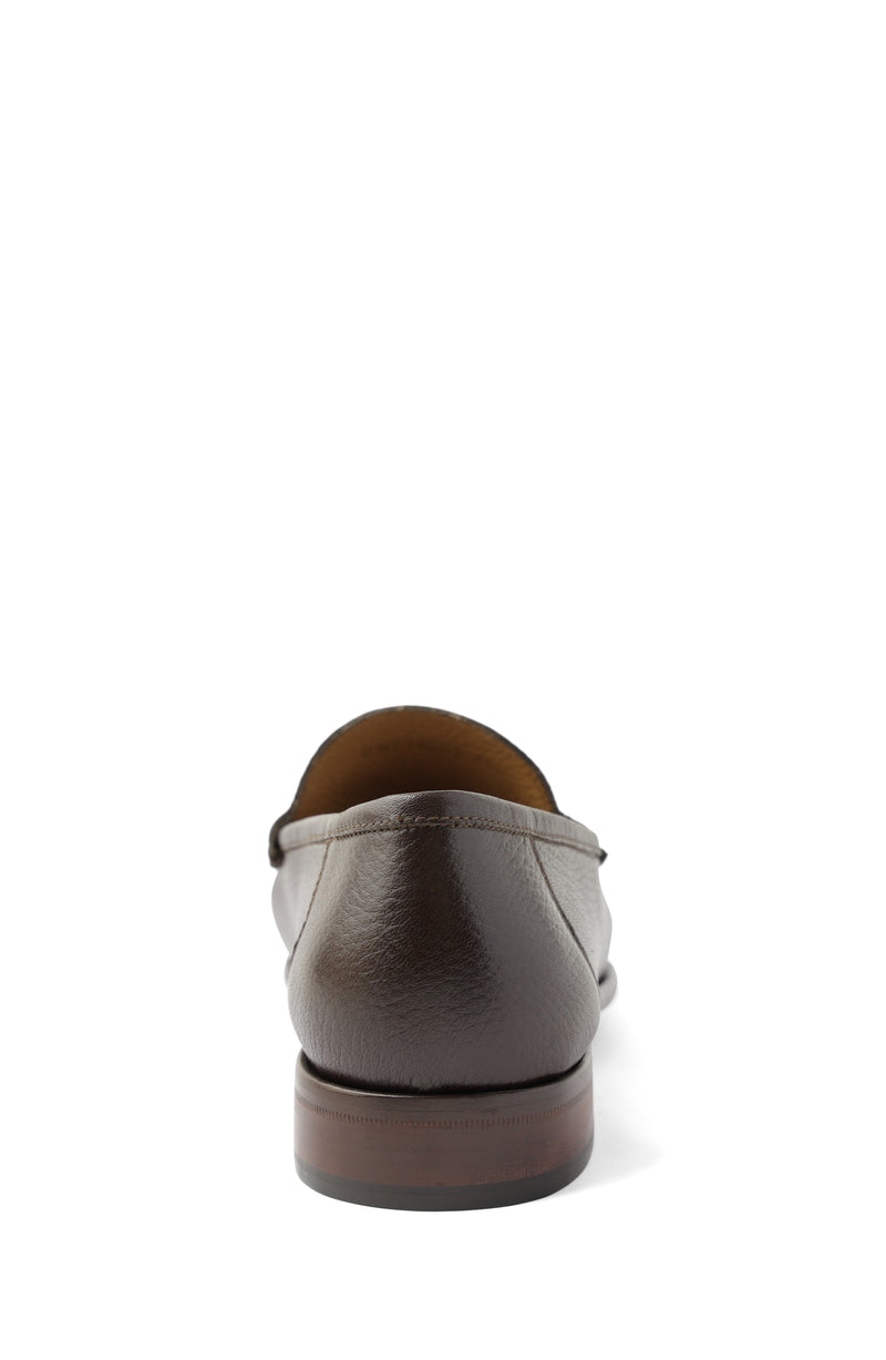 Trieste Classic Leather Moccasin - Dark Brown Cervo