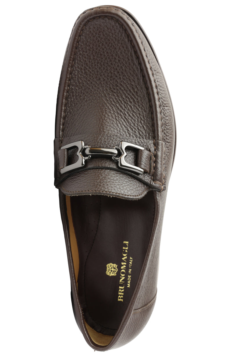 Trieste Classic Leather Moccasin - Dark Brown Cervo