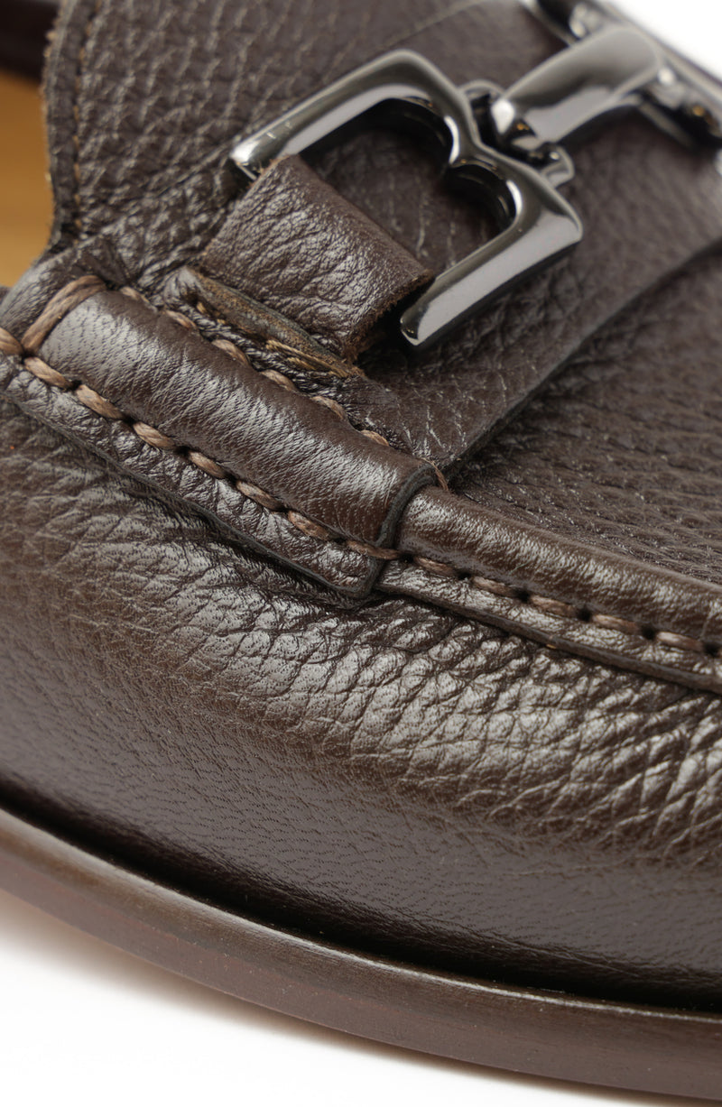 Trieste Classic Leather Moccasin - Dark Brown Cervo