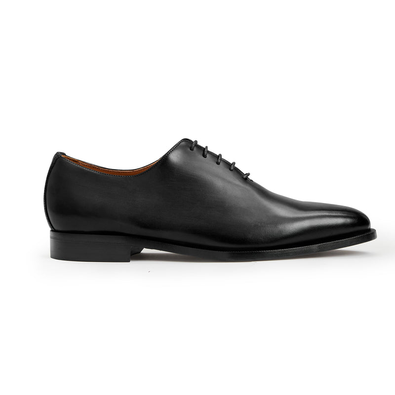 COLLEZIONE VELENO LEATHER OXFORD-BLACK