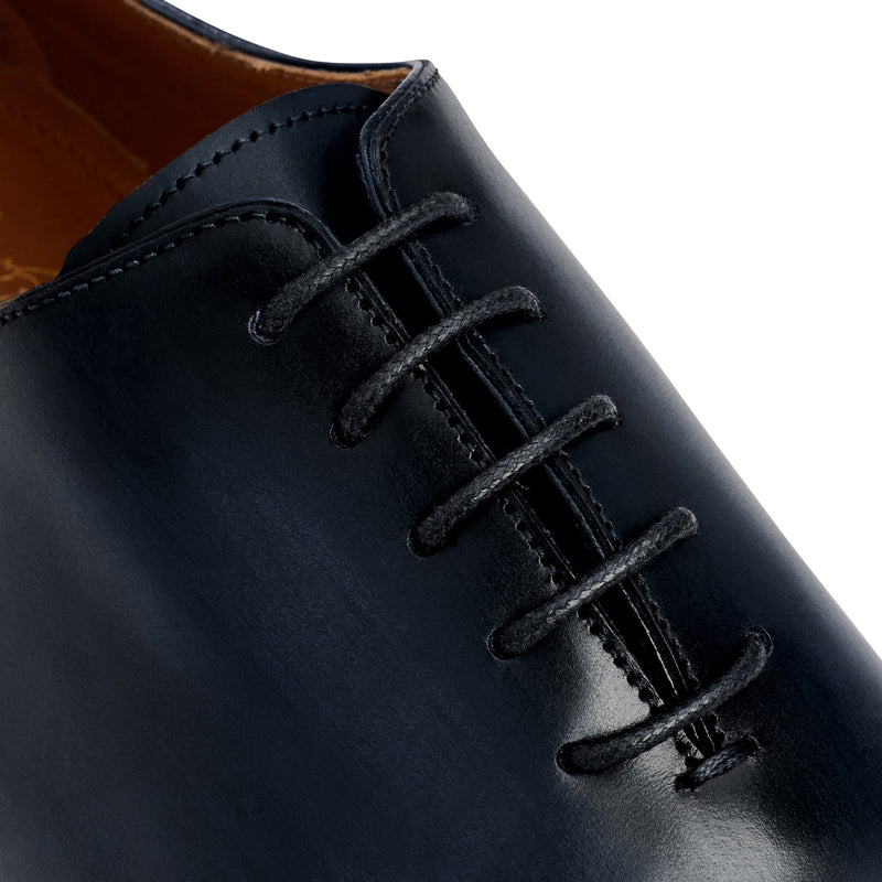 COLLEZIONE VELENO LEATHER OXFORD-NAVY