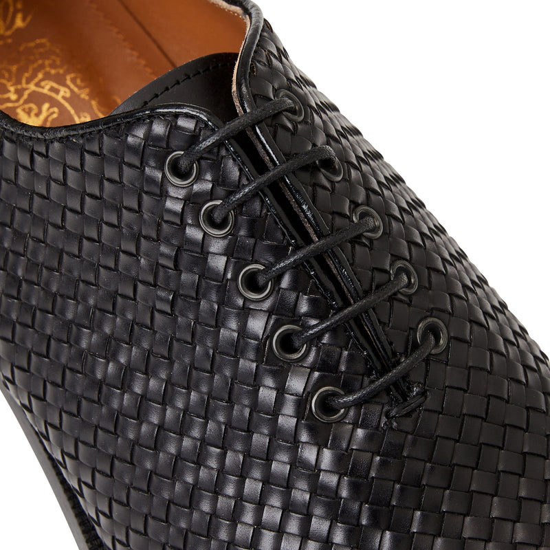 Woven leather sales dress shoes