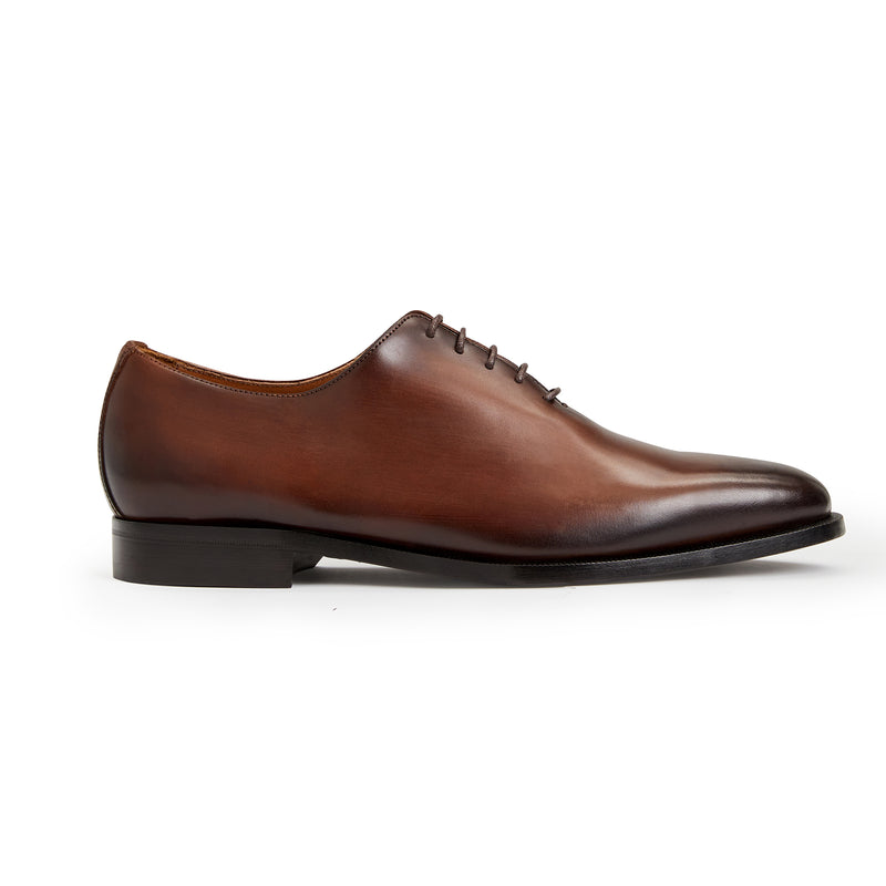 COLLEZIONE VELENO LEATHER OXFORD-BROWN