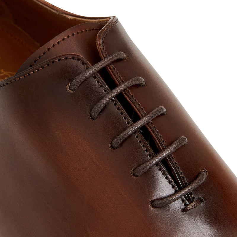 COLLEZIONE VELENO LEATHER OXFORD-BROWN