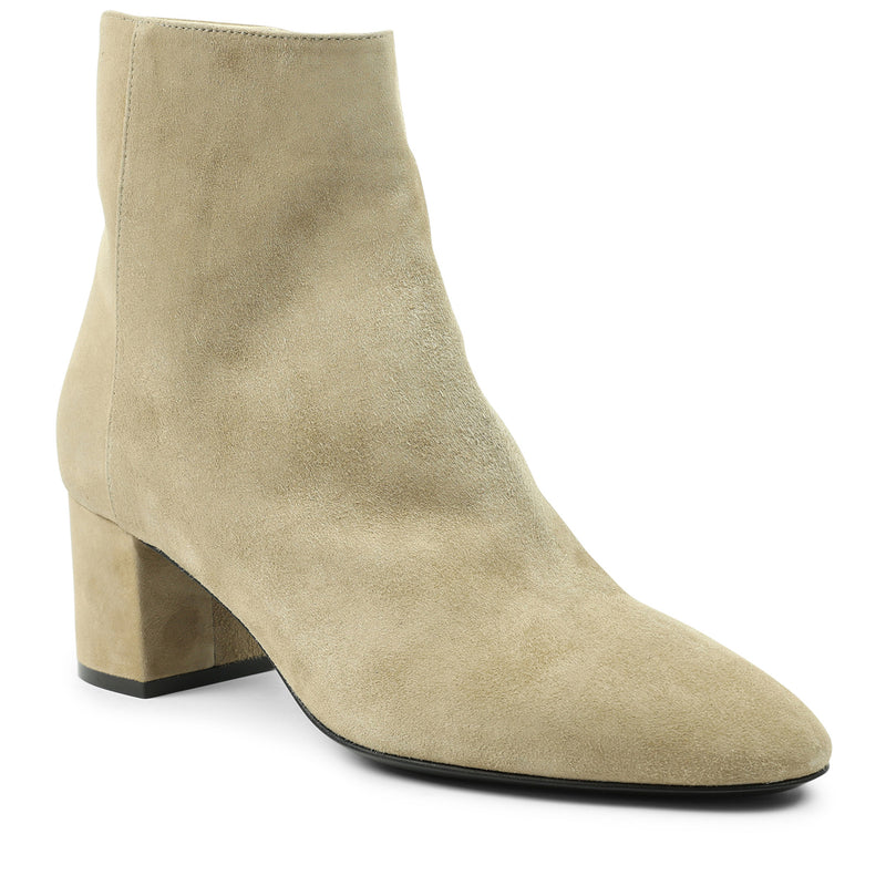 Vinny Suede Ankle Boot - Almond