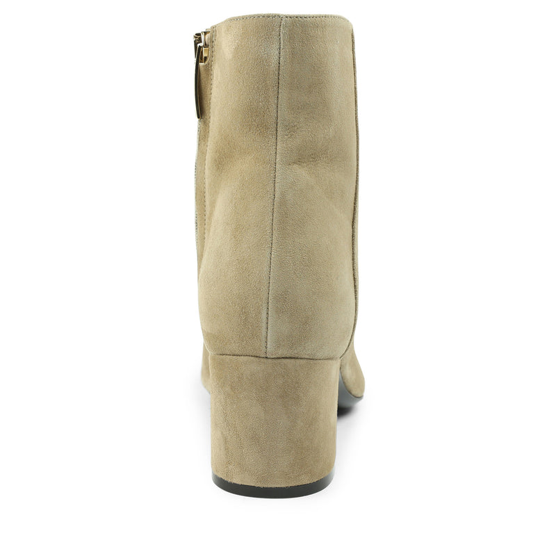 Vinny Suede Ankle Boot - Almond