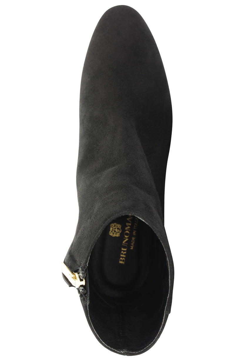 Vinny Suede Ankle Boot - Black