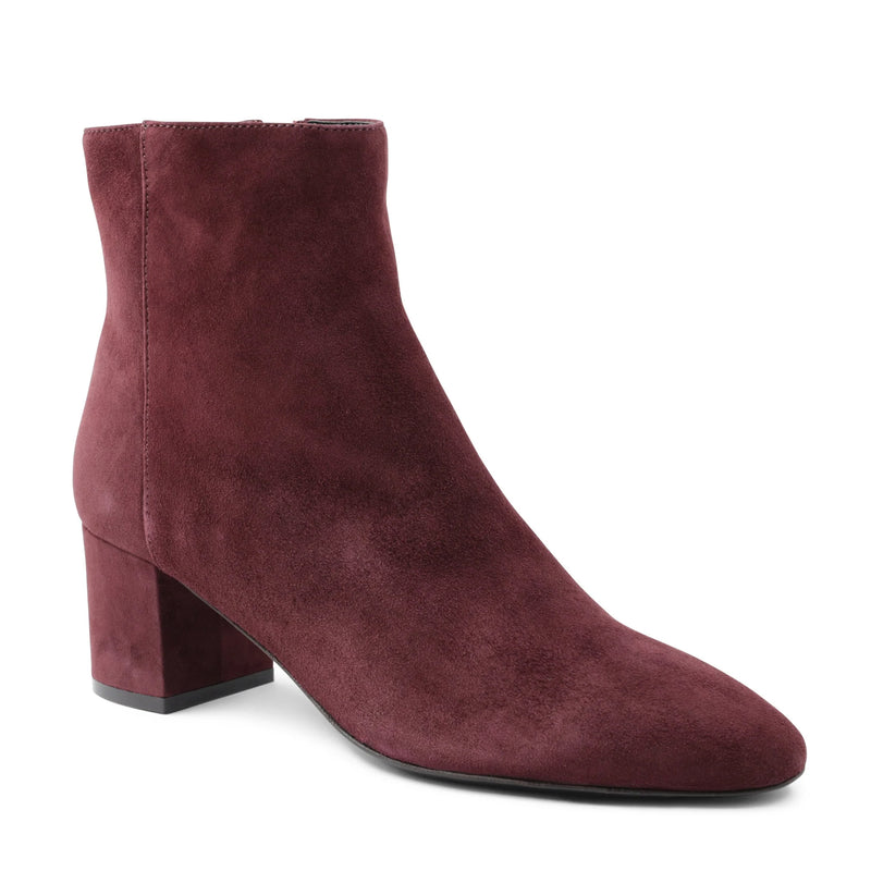 Vinny Suede Ankle Boot - Bordeaux