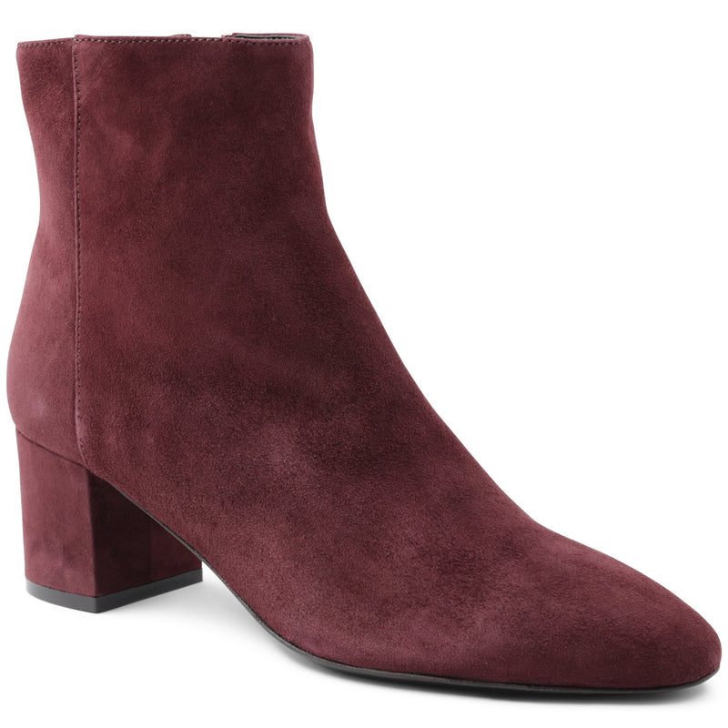 Vinny Suede Ankle Boot - Bordeaux