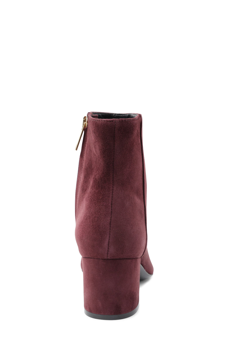 Vinny Suede Ankle Boot - Bordeaux