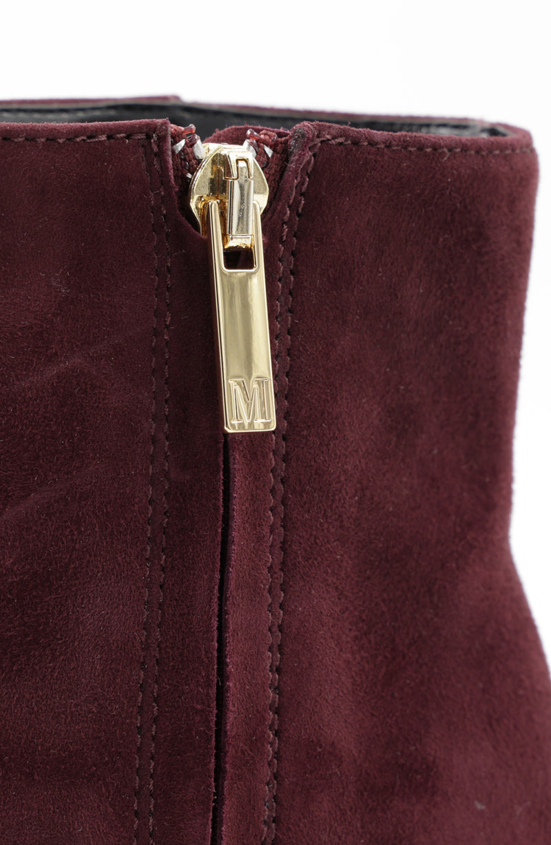 Vinny Suede Ankle Boot - Bordeaux