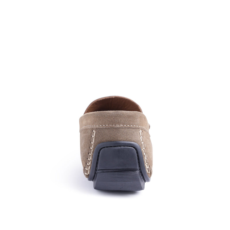 Xander Casual Suede Driving Moccasin - Bark