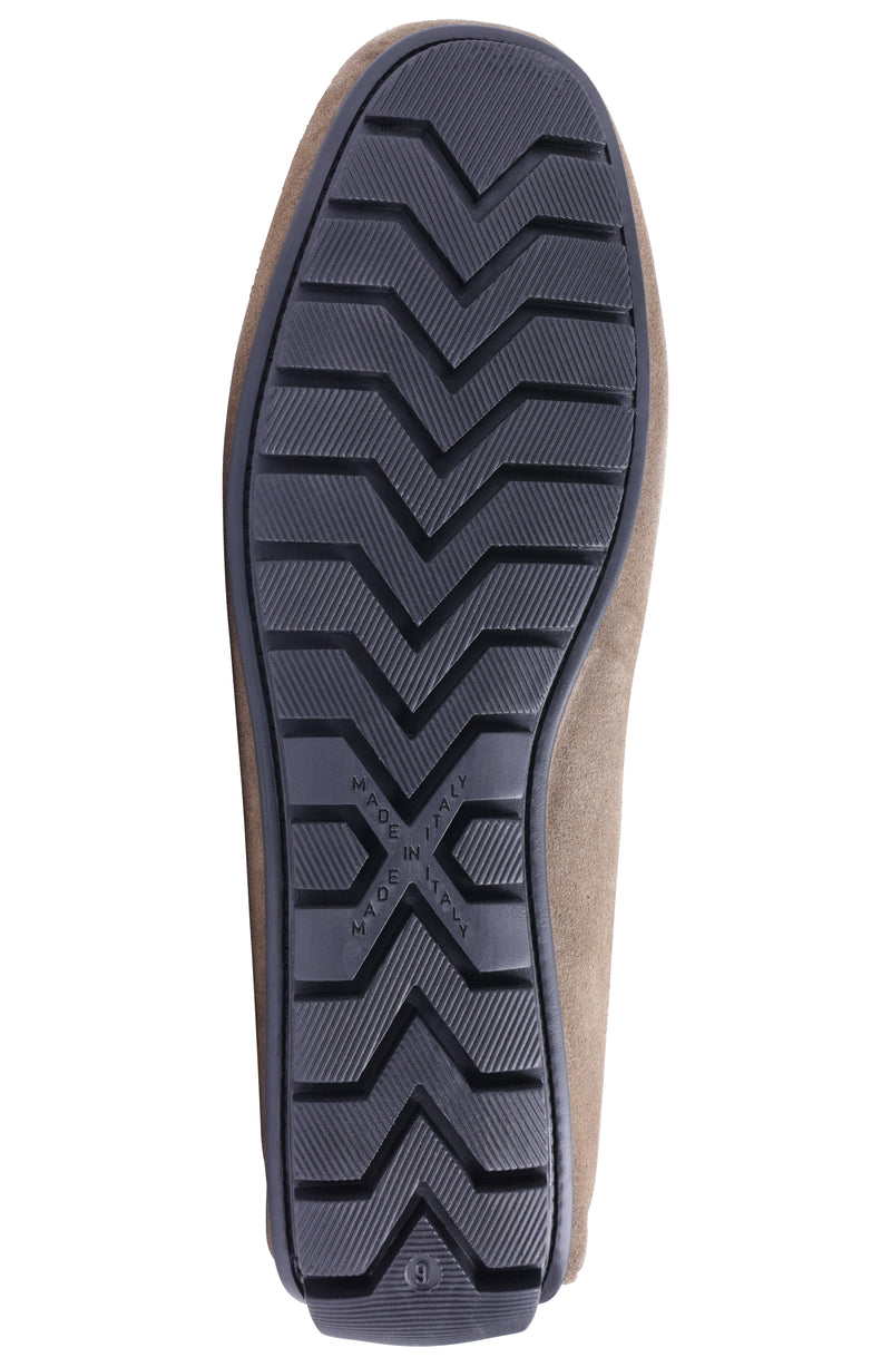 Xander Casual Suede Driving Moccasin - Bark