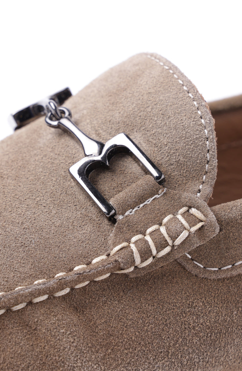 Xander Casual Suede Driving Moccasin - Bark
