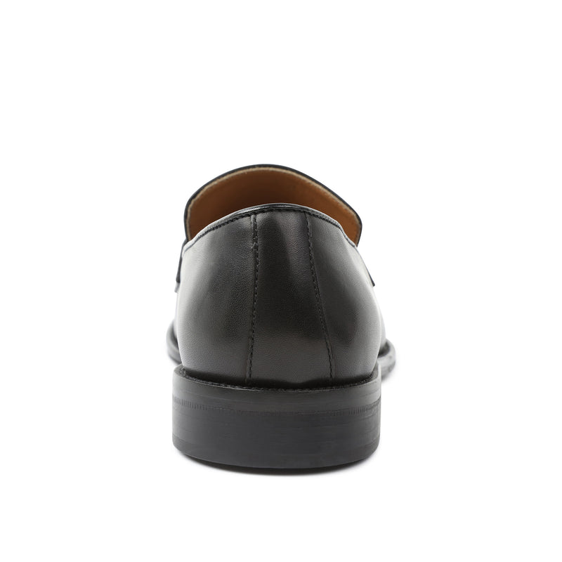Alpha Classic Bit Leather Loafer - Black