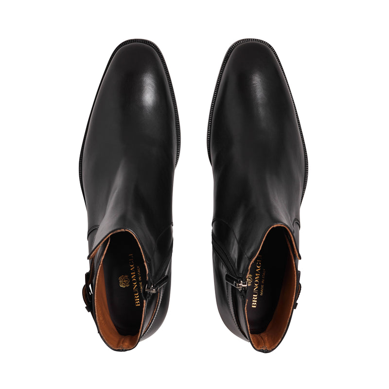 Angiolini Leather Dress Boot - Black – Bruno Magli
