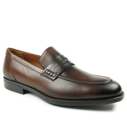 Bernardo Beefroll Penny Loafer - Dark Brown