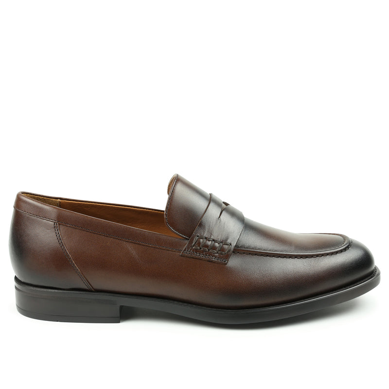 Bernardo Beefroll Penny Loafer - Dark Brown