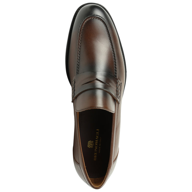 Bernardo Beefroll Penny Loafer - Dark Brown