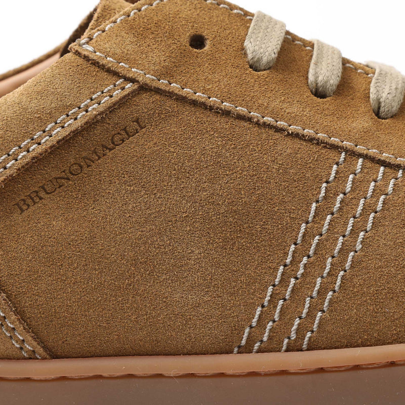 Bono Suede Lace-Up Sneaker - Cognac