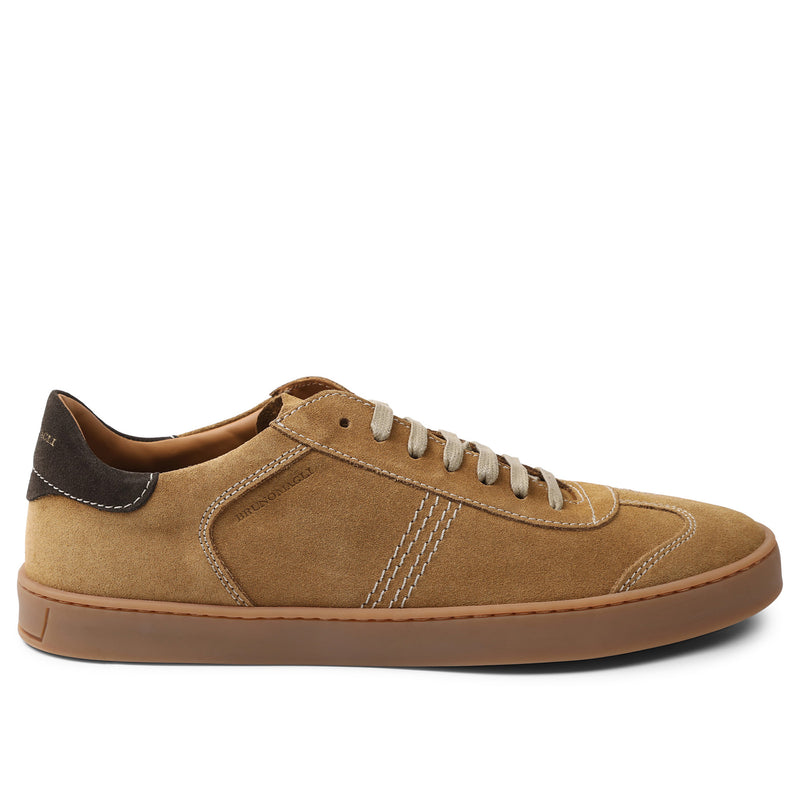 Bono Suede Lace-Up Sneaker - Cognac