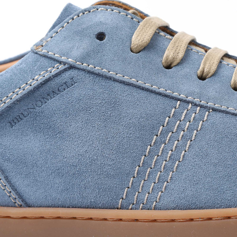 Bono Suede Lace-Up Sneaker - Light Blue