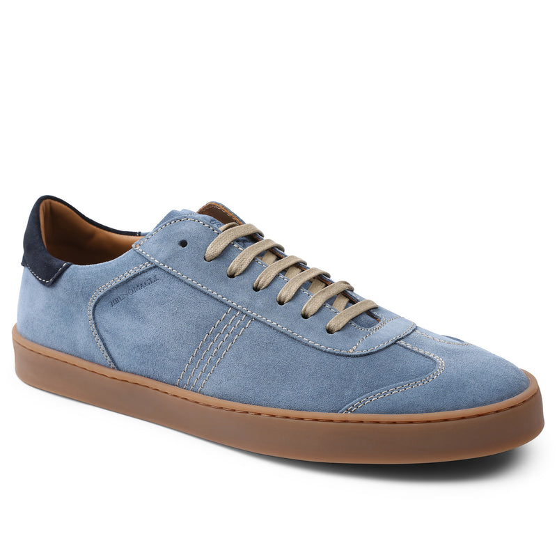 Bono Suede Lace-Up Sneaker - Light Blue