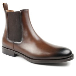 Bucca Double-Gore Chelsea Boot - Dark Brown