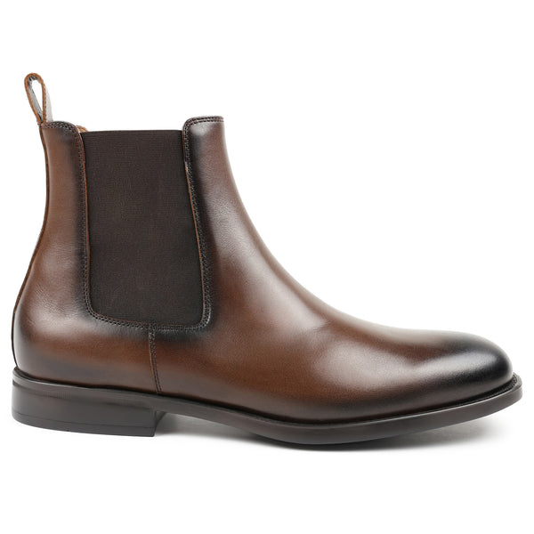 Bucca Double-Gore Chelsea Boot - Dark Brown