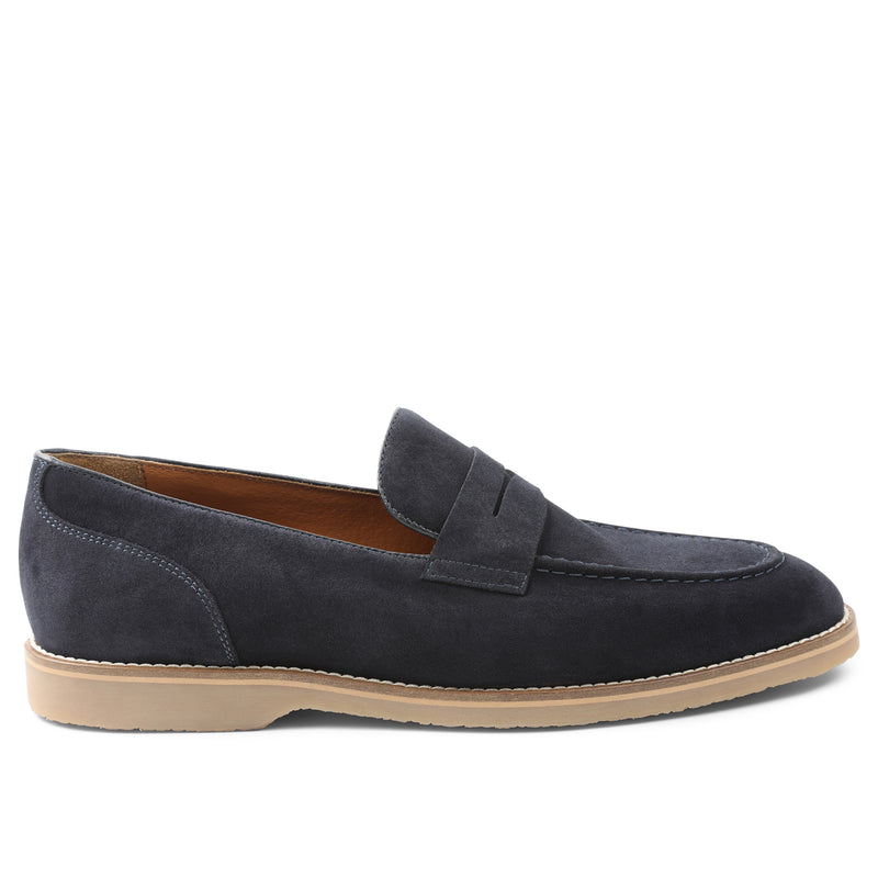 Cali Suede Penny Loafer - Navy