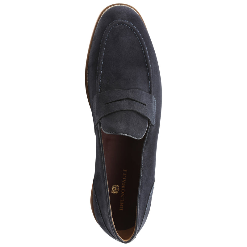 Cali Suede Penny Loafer - Navy