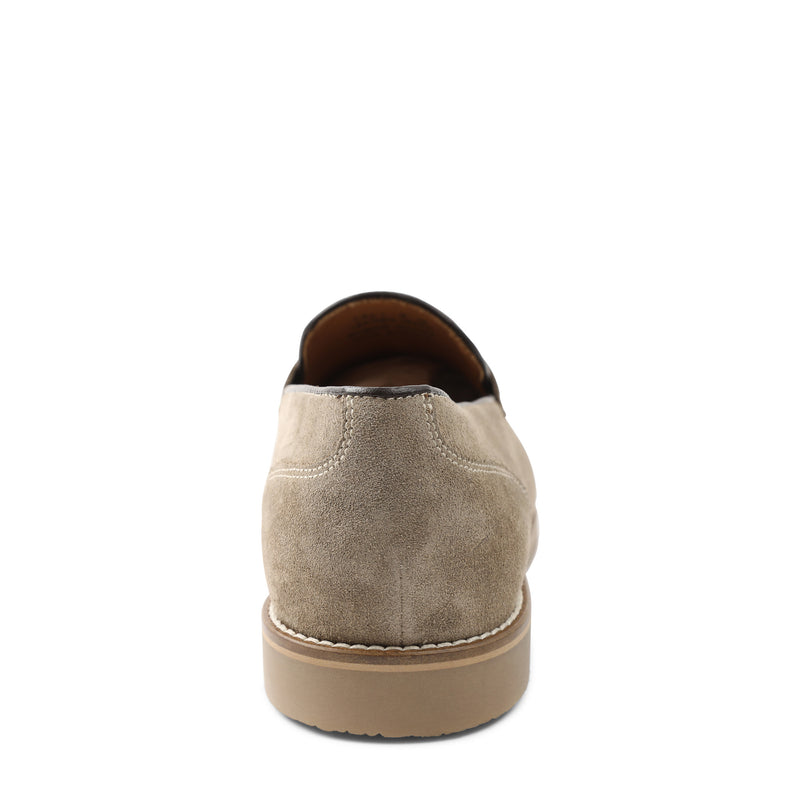 Cali Suede Penny Loafer - Taupe
