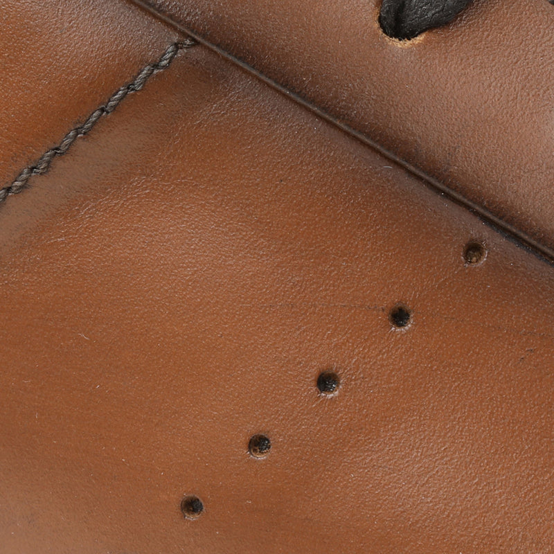 Dante Lace-to-Toe Leather Sneaker - Cognac