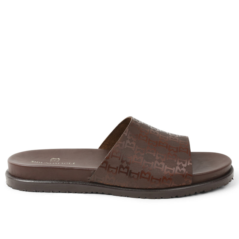 Elba Slide Sandal - Dark Brown