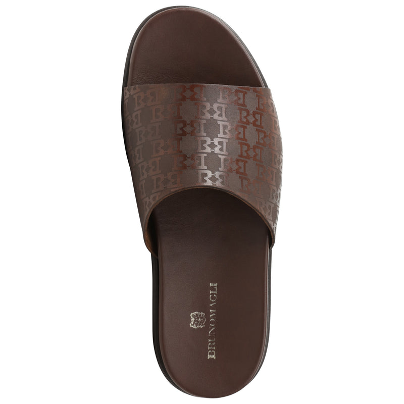 Elba Slide Sandal - Dark Brown